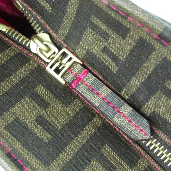 Fendi Zucca Women's PVC Shoulder Bag,Tote Bag Brown 740-022725 - Picture 8 of 12